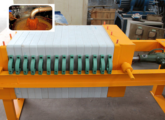 Palm oil filter equipment - plate and frame filter presser