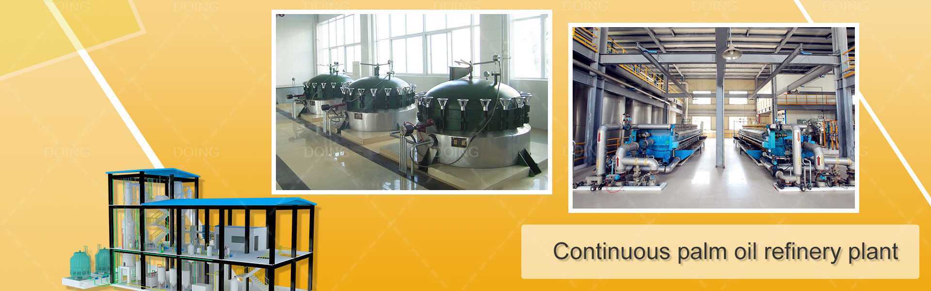 Crude palm oil refining machine