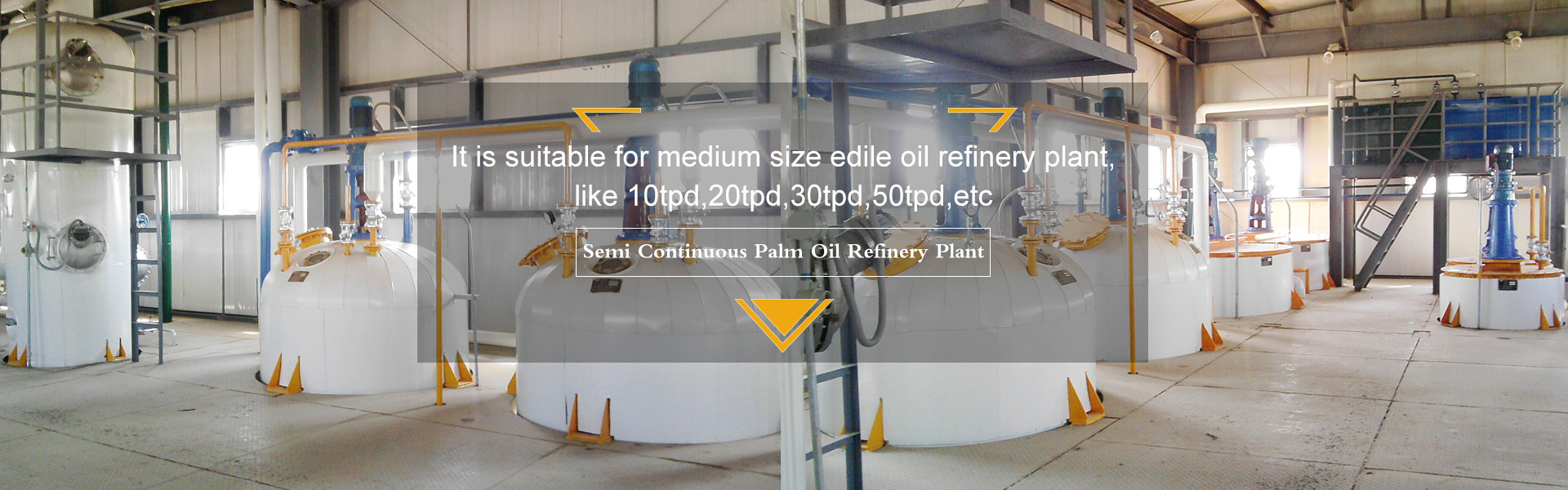 Palm oil refinery plant