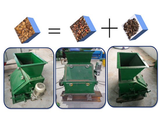 Palm kernel cracker and separator machine running v