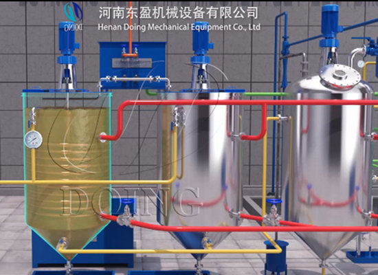 Small scale palm oil refinery plant, mini palm oil refinery machine