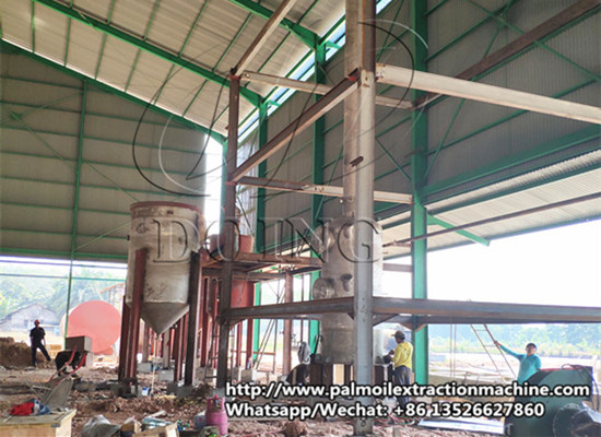 Indonesia 5tpd palm oil refining machine is on installating