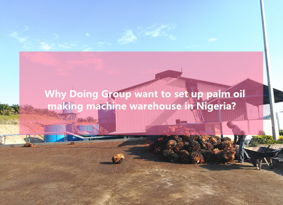 Why Doing Group want to set up palm oil making machine warehouse in Nigeria?