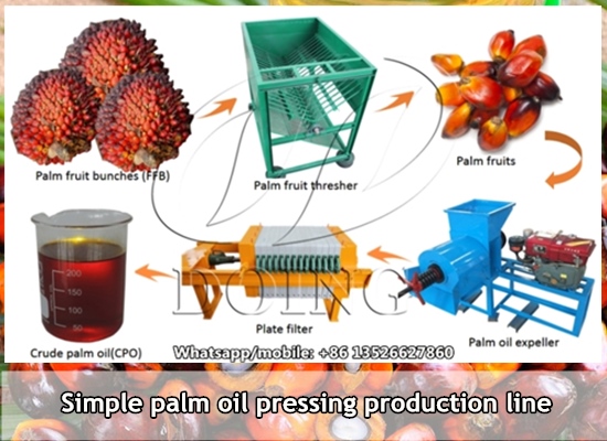 Costa Rican customer purchased a simple type red palm oil pressing production line from Henan Glory Company