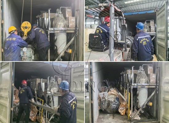 Henan Doing Company successfully sent 1tph palm kernel oil refining machine to Nigeria