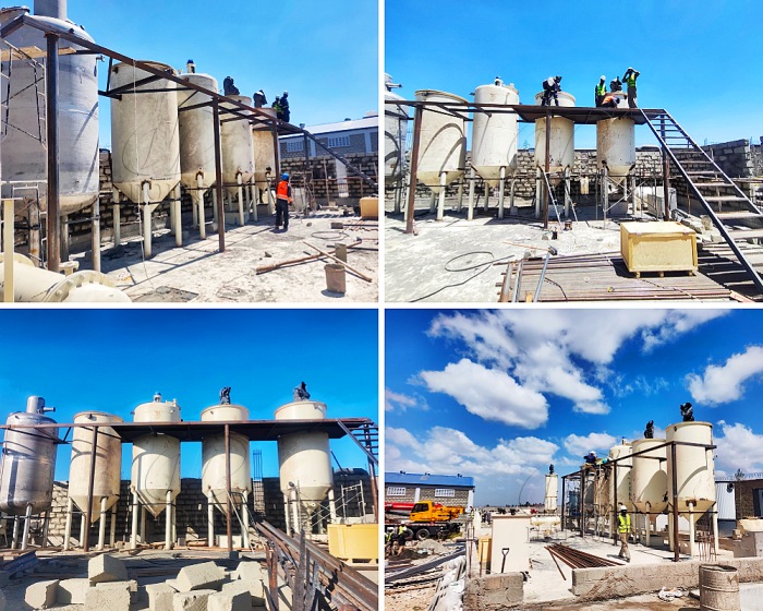 palm oil refining and fractionation plant