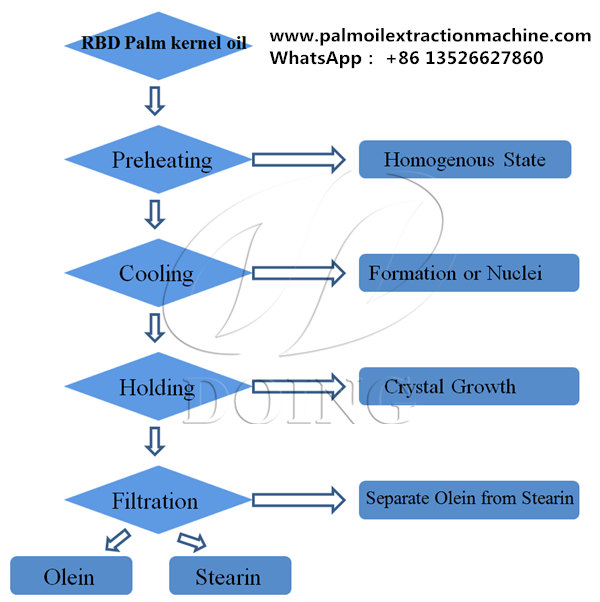 palm kernel oil fractionation process