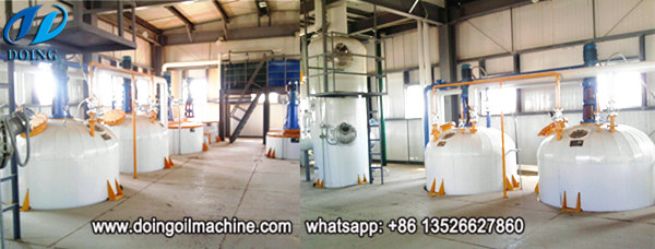 semi-continuous palm oil refinery plant 