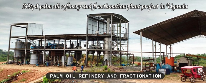 palm oil refinery and fractionation plant