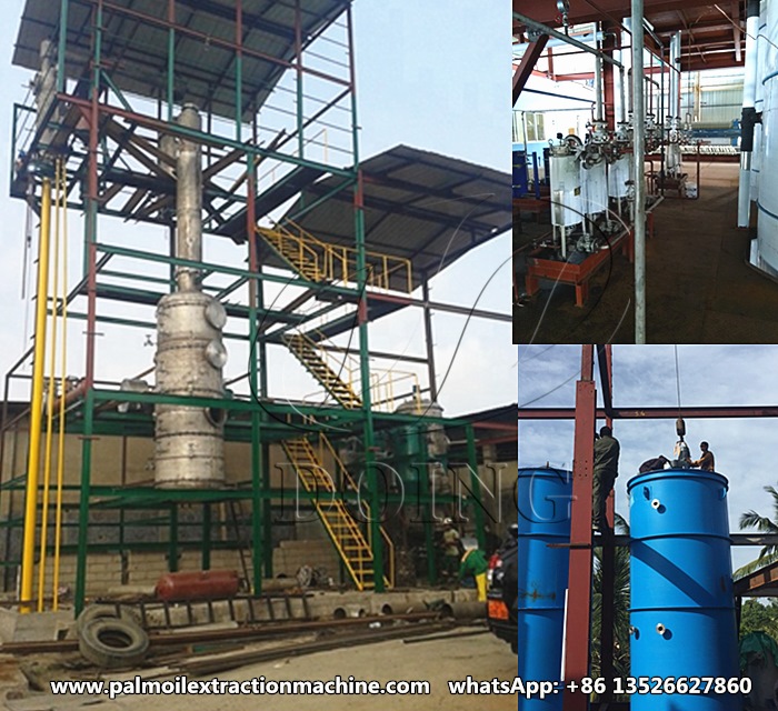 palm oil refinery and fractionation plant